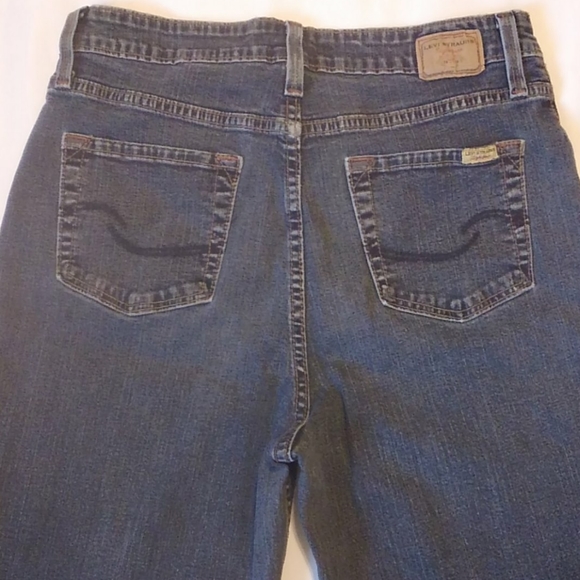 Levi Strauss Signature Bootcut Denim Blue Jeans 12 - Picture 8 of 8
